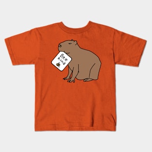 Be Kind Capybara Kids T-Shirt